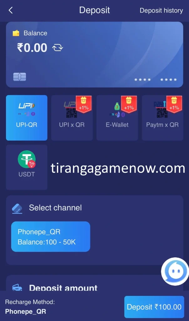 tiranga-game-deposit